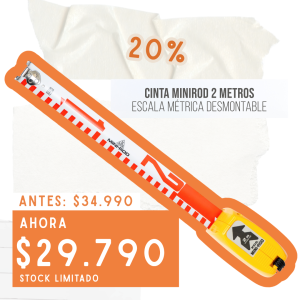 MiniRod 2 metros KDS Escala Métrica Desmontable